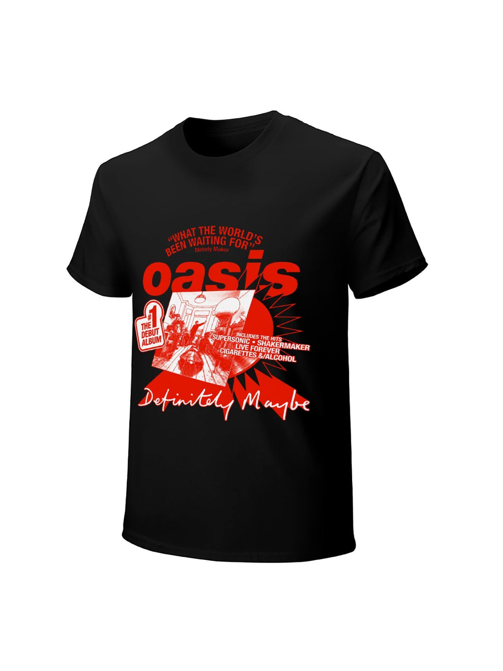 Oasis “Definitely Maybe” Red Album Graphic T-Shirt