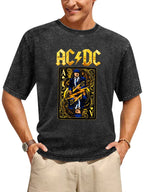 AC/DC Angus Young Ace Card Graphic T-Shirt