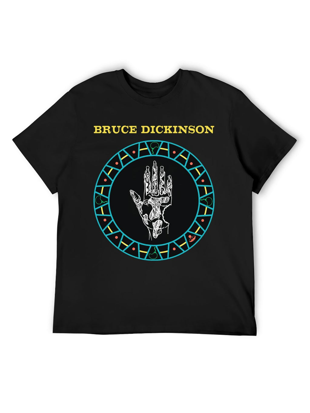 Bruce Dickinson Skeletal Hand Graphic T-Shirt