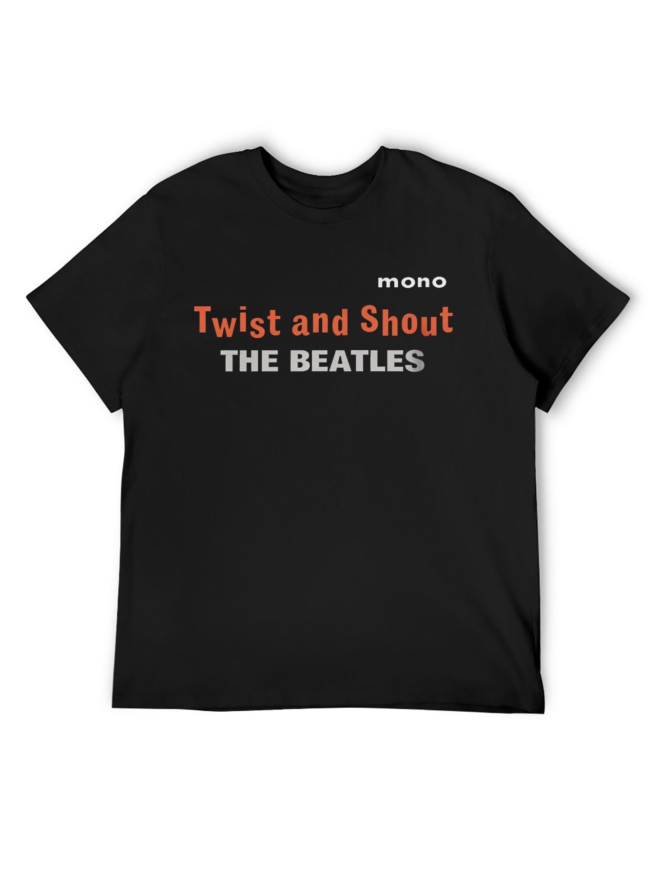 he Beatles “Twist and Shout” Mono Text Graphic T-Shirt