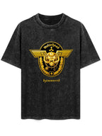 Vintage Washed Motörhead Hammered Gold Emblem Graphic T-Shirt
