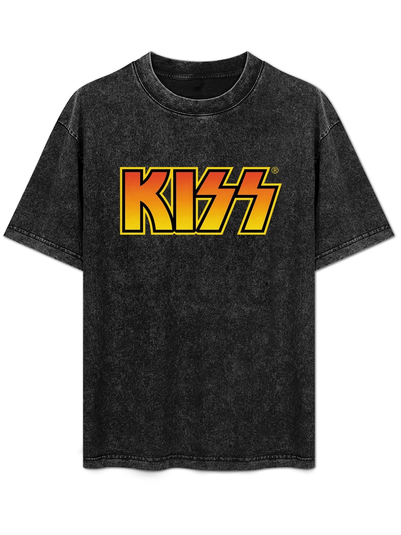 KISS Orange Gradient Logo Graphic T-Shirt