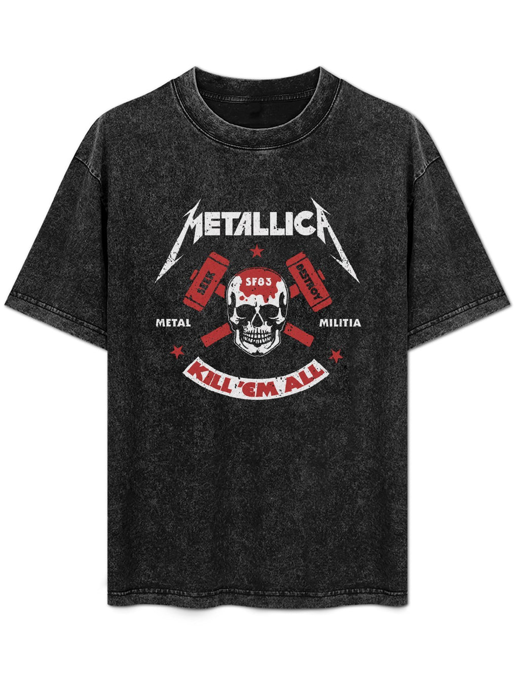 Metallica Kill 'Em All Skull Graphic T-Shirt