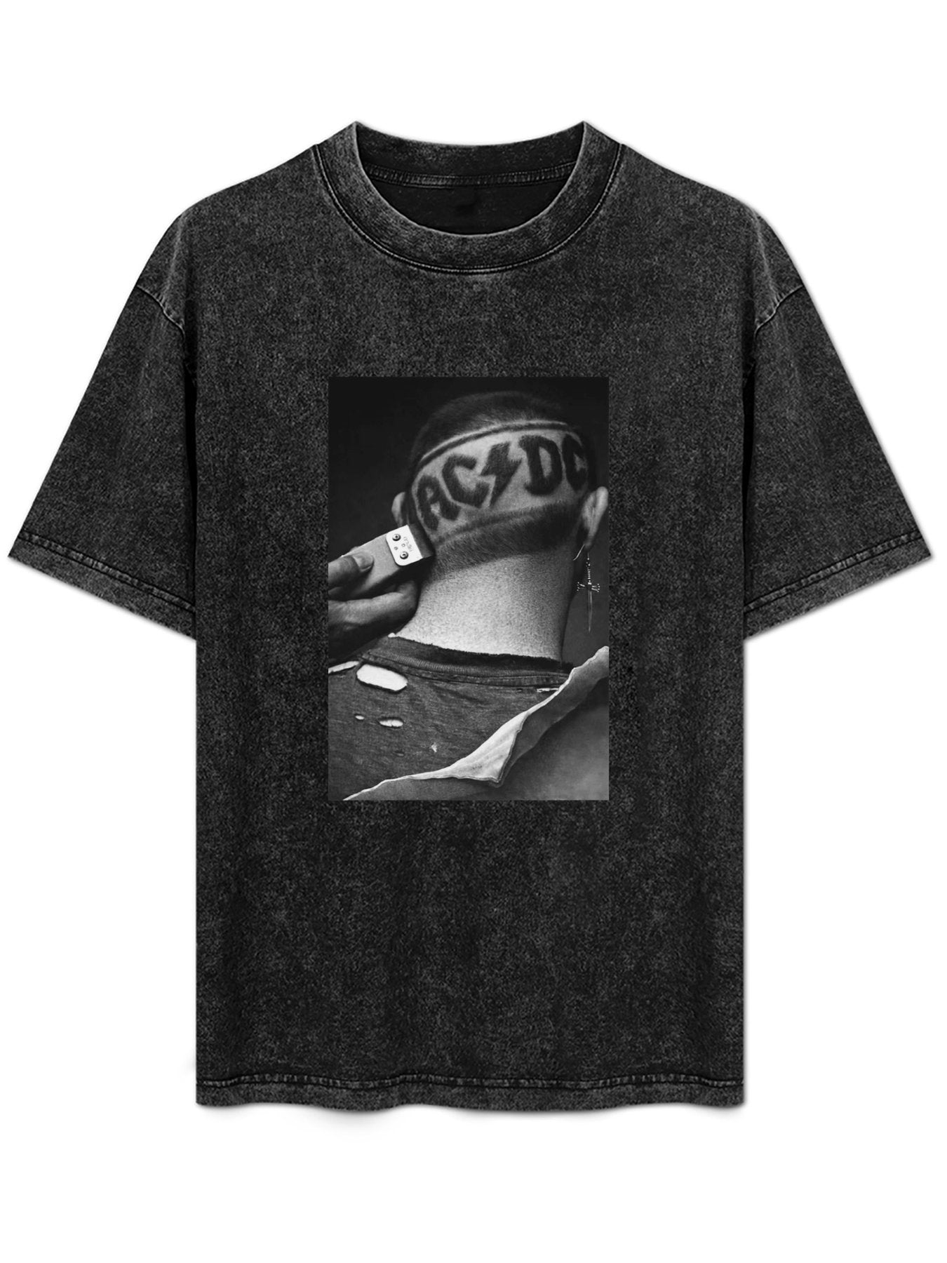 Vintage AC/DC Razor Cut Photo Graphic T-Shirt