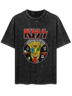 KISS Hotter Than Hell Vintage Portrait Graphic T-Shirt
