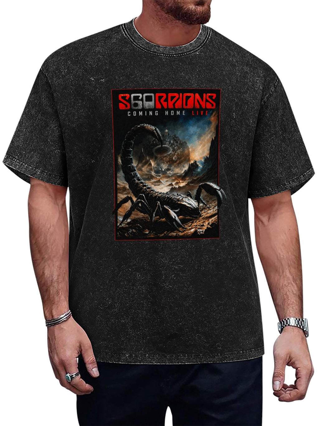 Scorpions Coming Home Live Scorpion Graphic T-Shirt