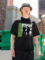 Green Day Band Photo Street Punk Graphic T-Shirt