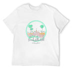 Beverly Hills Hotel and Bungalows Graphic White T-Shirt