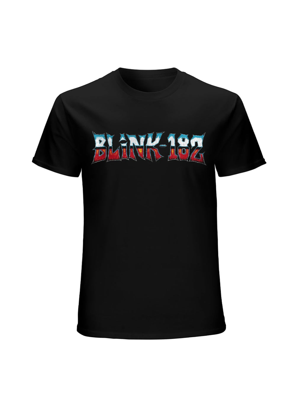 Blink-182 Heavy Metal Style Logo Graphic T-Shirt