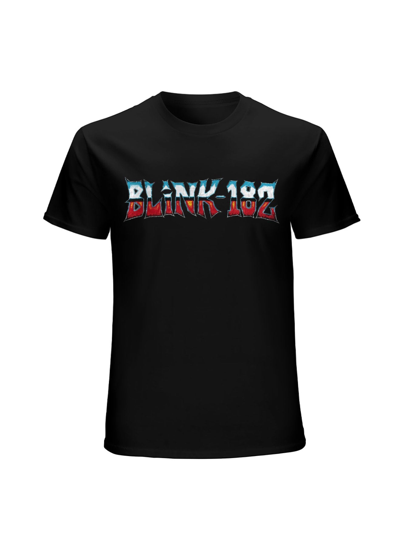 Blink-182 Heavy Metal Style Logo Graphic T-Shirt