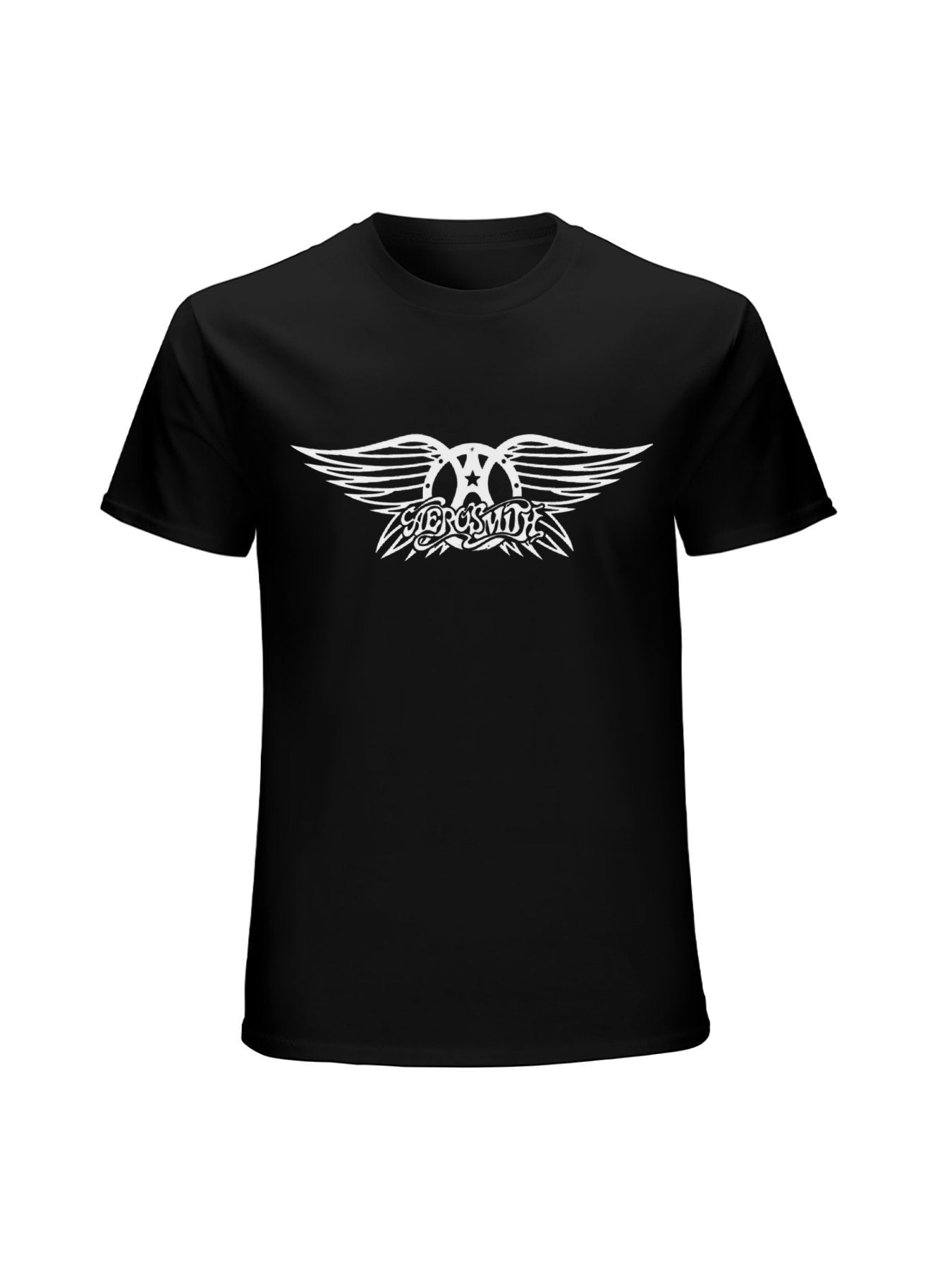 Aerosmith White Winged Emblem Vintage Graphic T-Shirt