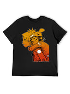 Gorillaz Noodle & 2D Orange Graphic T-Shirt