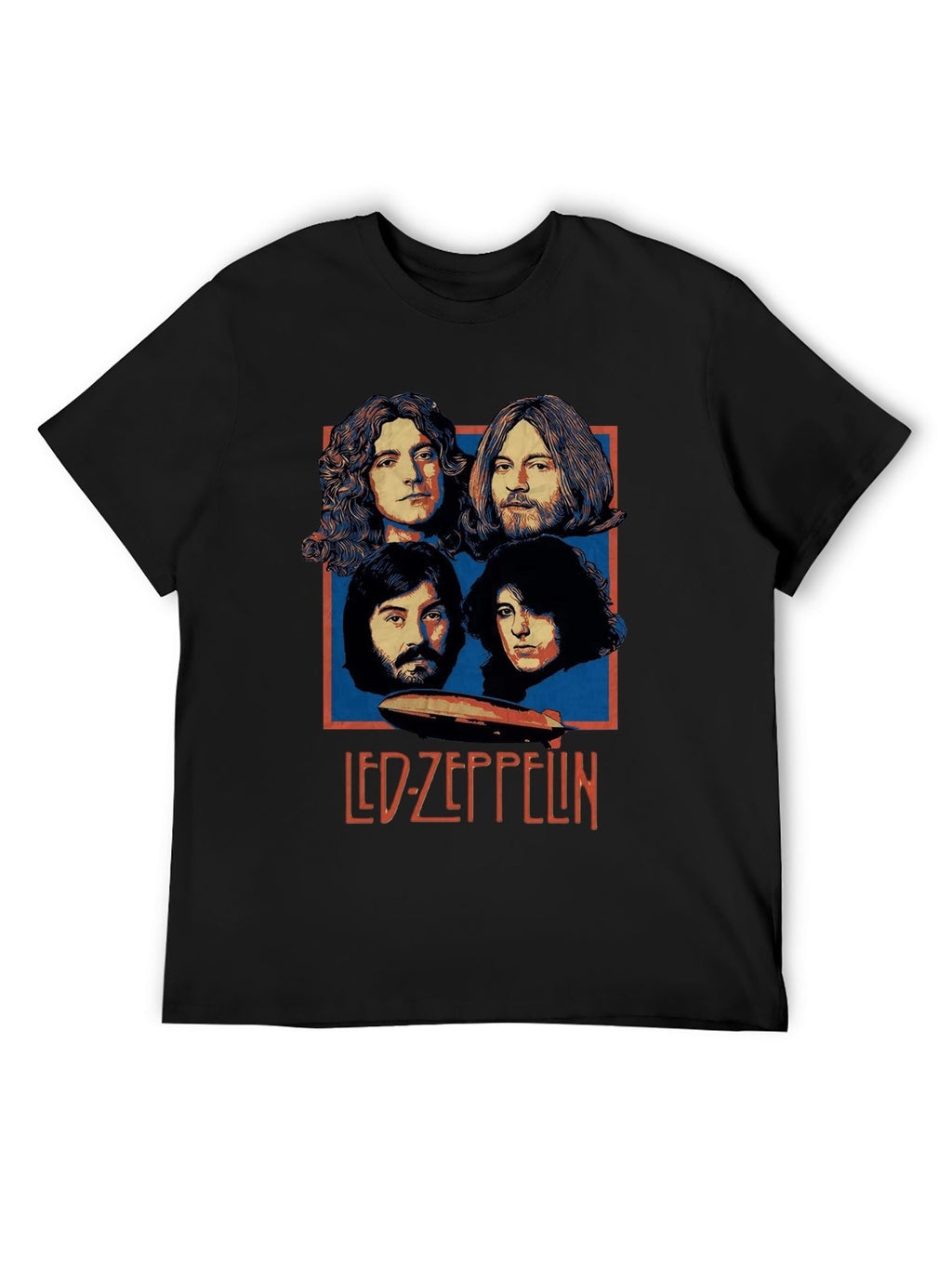 Led Zeppelin Band Portrait Vintage Rock T-Shirt
