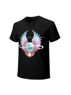 Journey Celestial Wings Globe Dreamscape Graphic T-Shirt