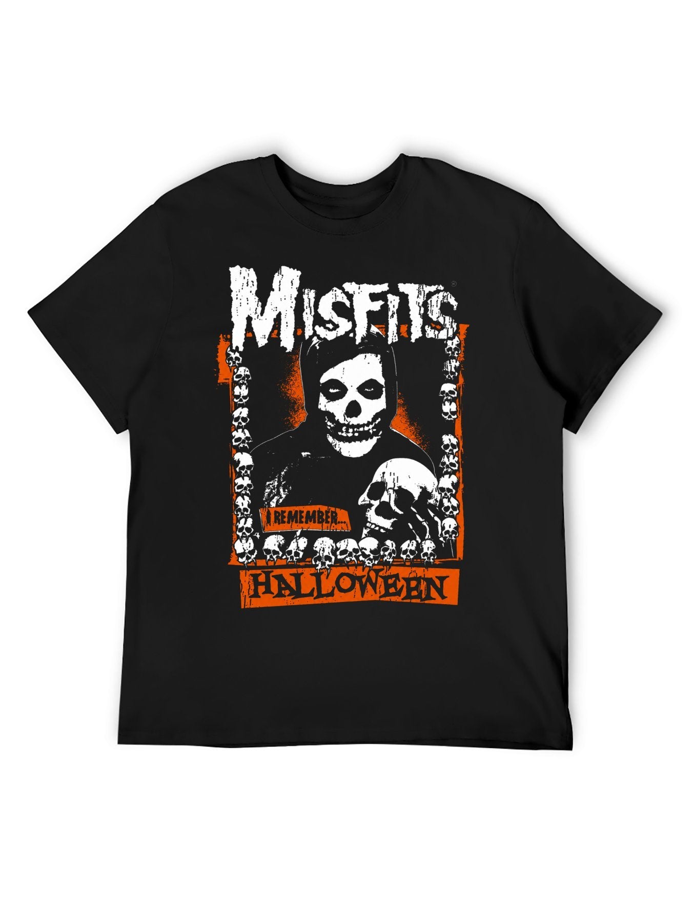 Misfits “Remember Halloween” Skull Poster Graphic T-Shirt