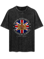 Queen Elizabeth II Platinum Jubilee Crest Graphic T-Shirt