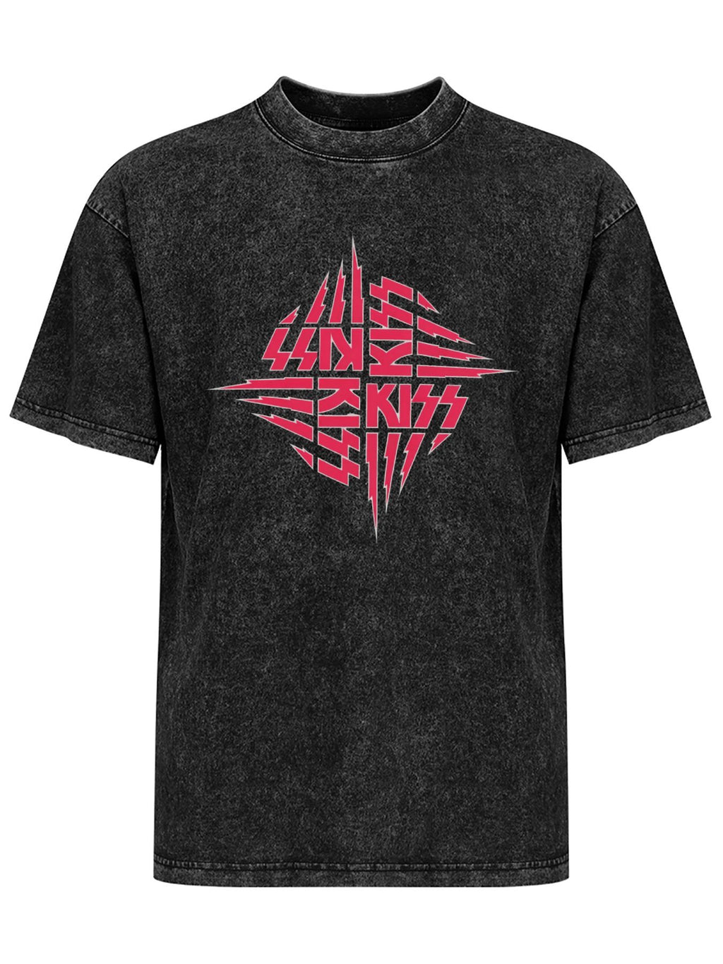 KISS Unmasked Pink Logo Graphic T-Shirt