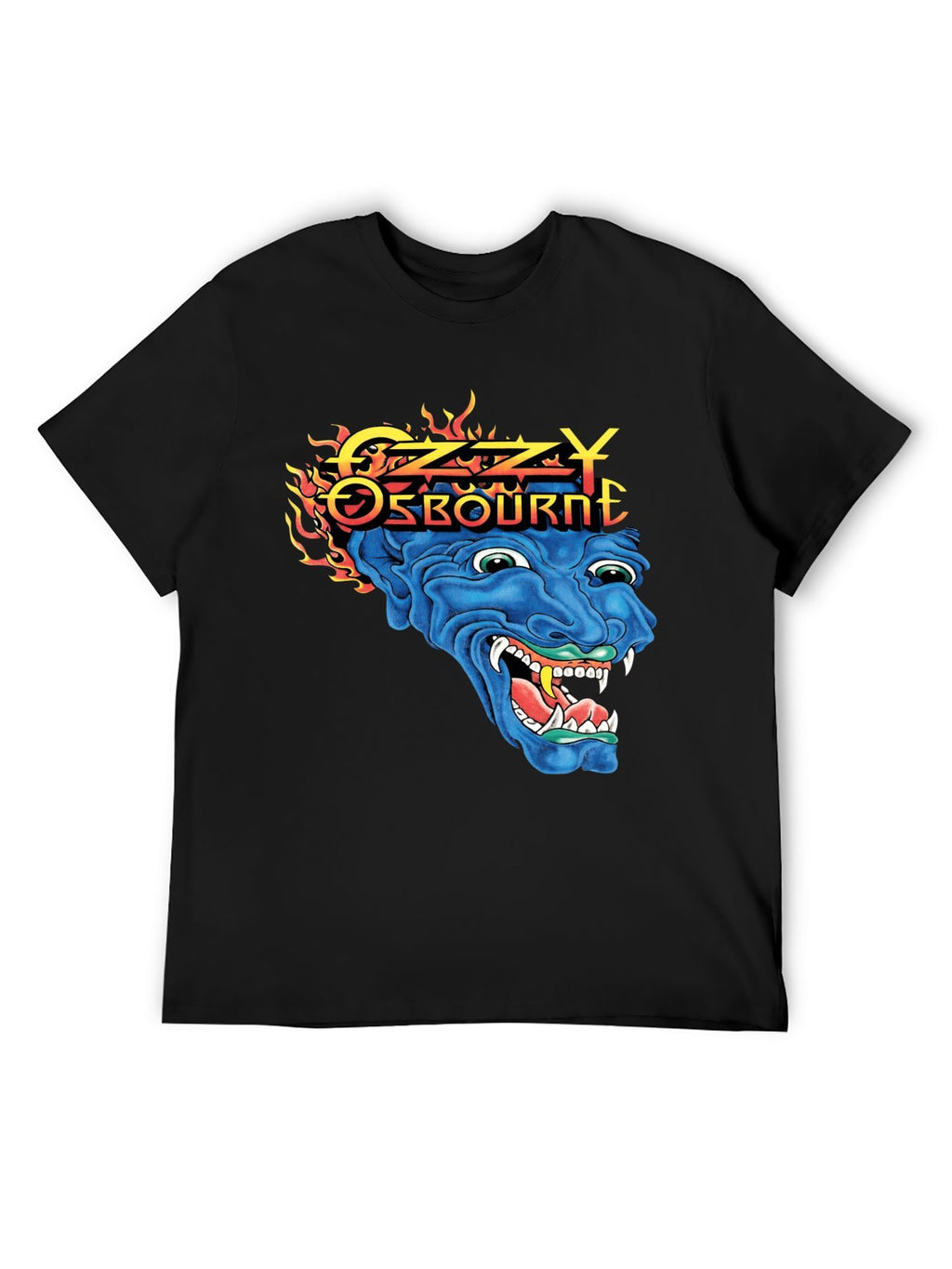 Ozzy Osbourne Blue Demon Flame Horror T-Shirt