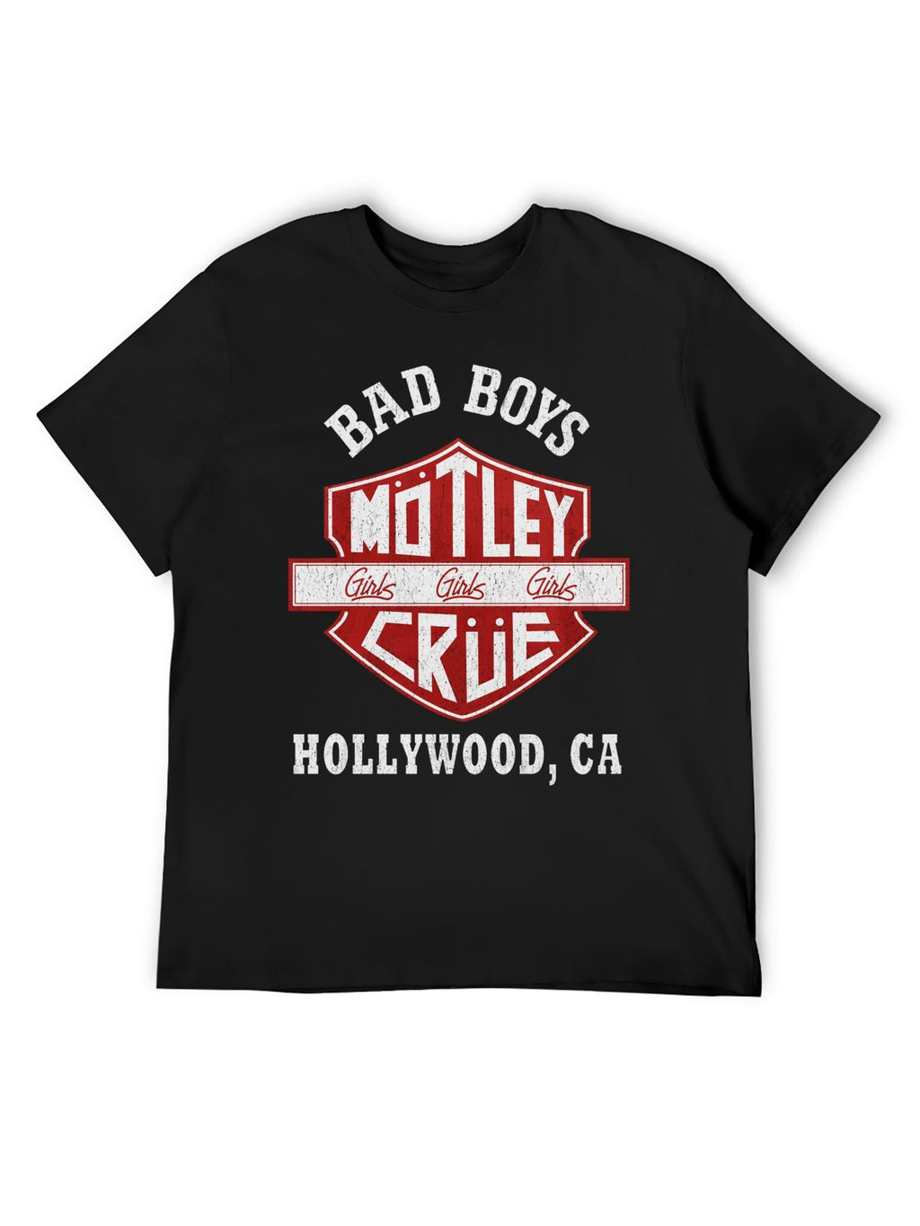 Mötley Crüe “Bad Boys” Vintage Logo Graphic T-Shirt