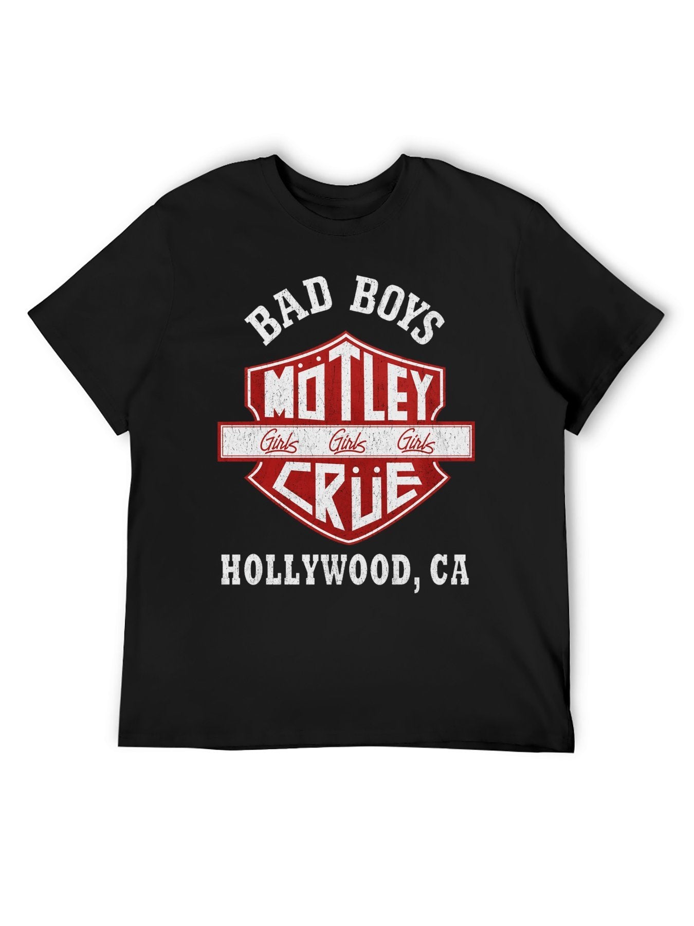Mötley Crüe “Bad Boys” Vintage Logo Graphic T-Shirt