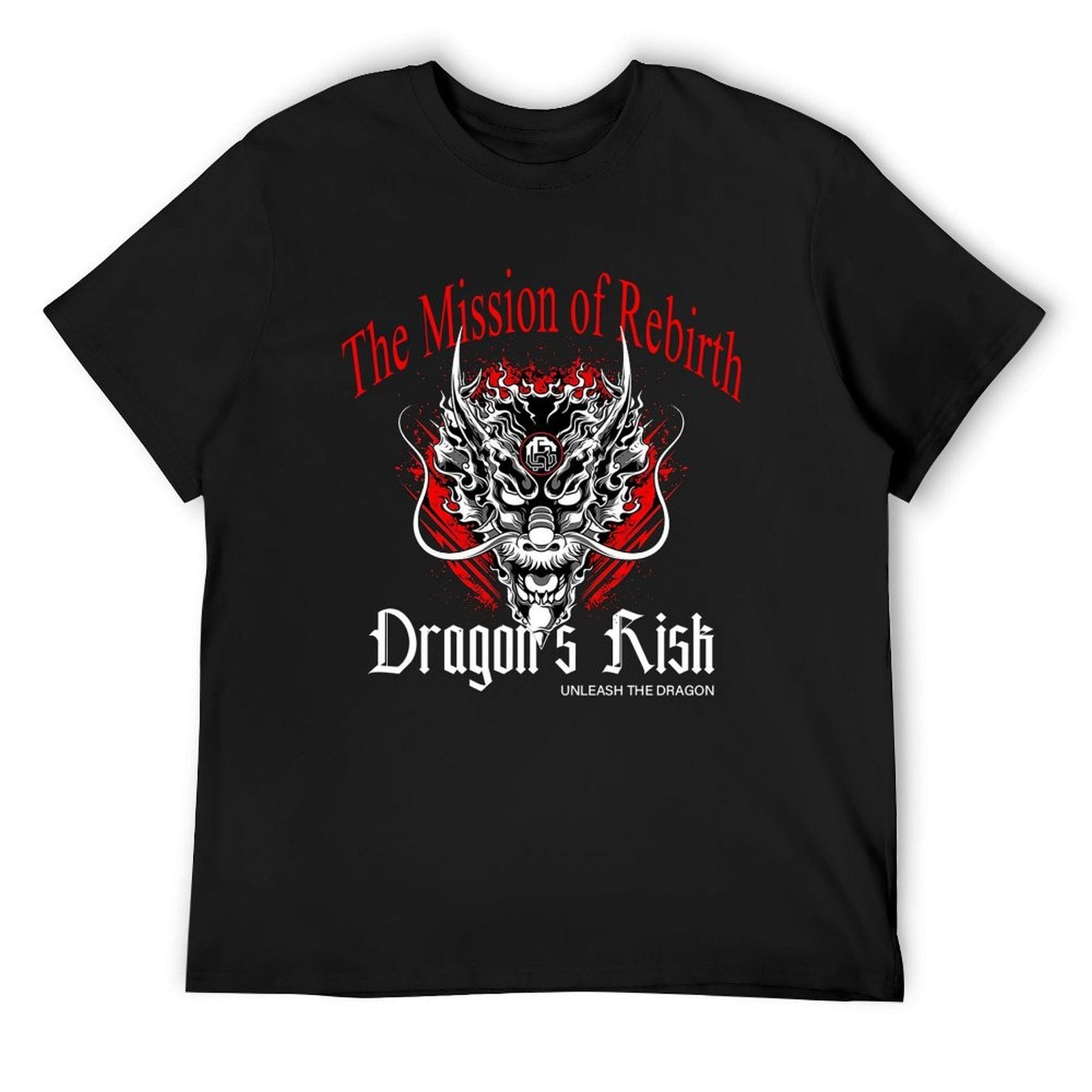 Dragon's Risk Graphic Black T-Shirt Main image