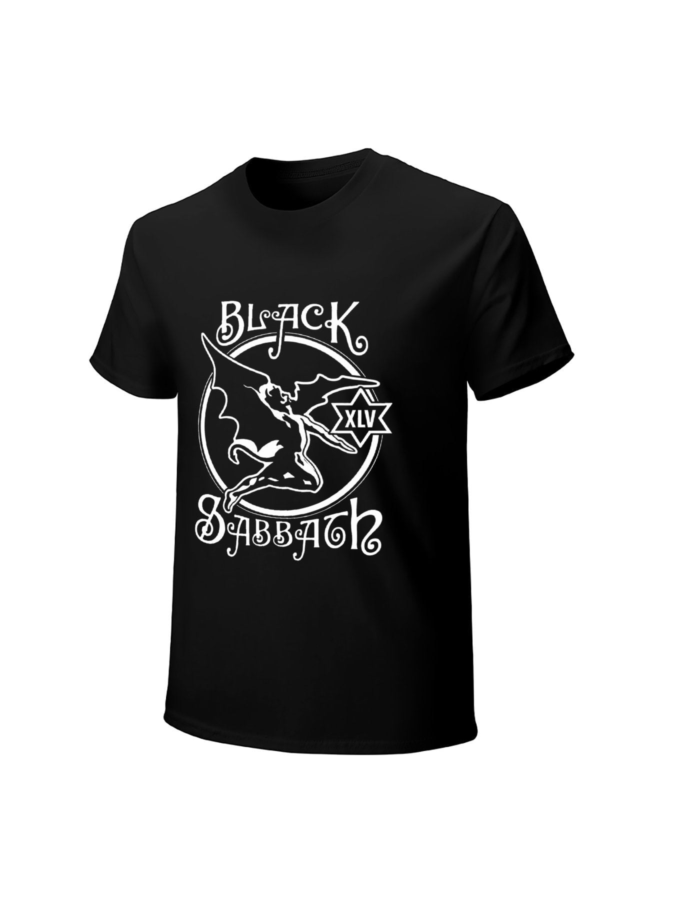 Black Sabbath Winged Demon Vintage Monochrome T-Shirt