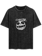 Gorillaz Skull Graphic Washed T-Shirt