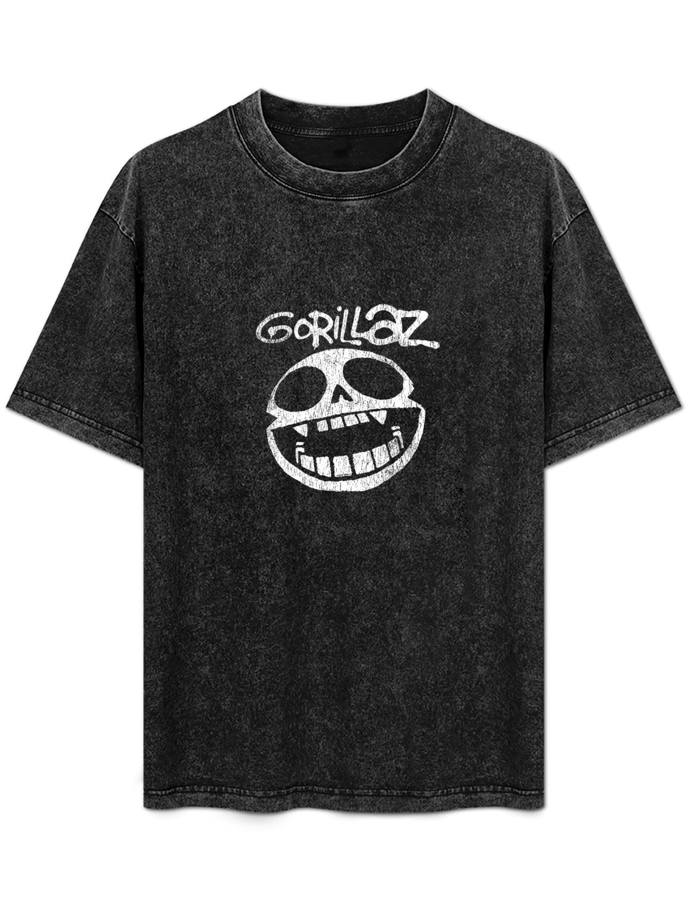 Gorillaz Skull Graphic Washed T-Shirt
