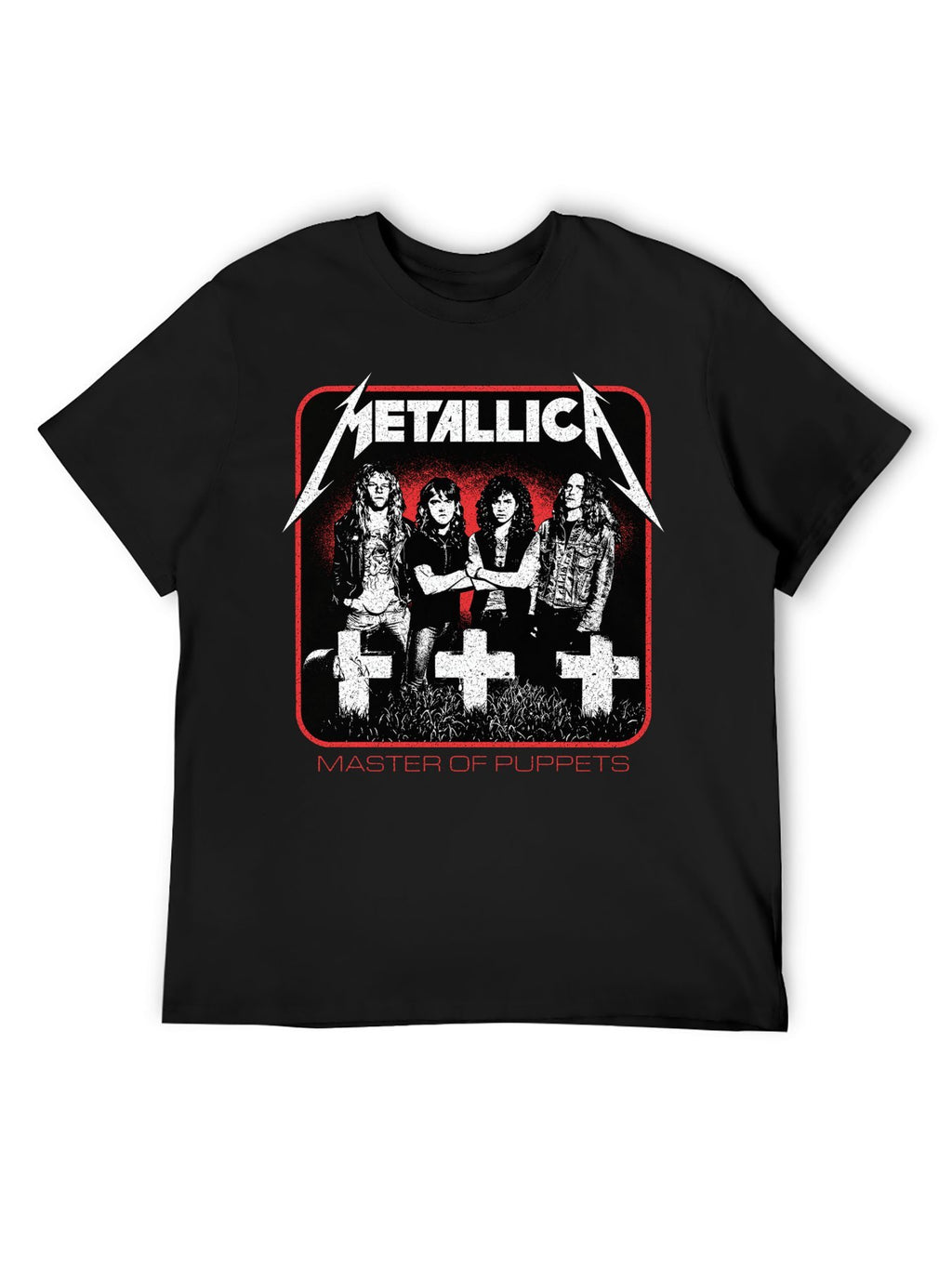 Metallica “Master of Puppets” Band Portrait Graphic T-Shirt