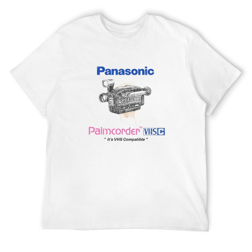 Panasonic Palmcorder VHS-C Graphic White T-Shirt