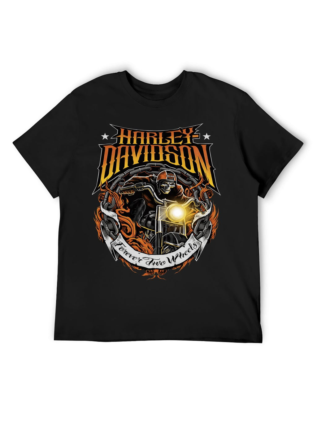 Harley-Davidson Skeleton Rider Forever Two Wheels T-Shirt