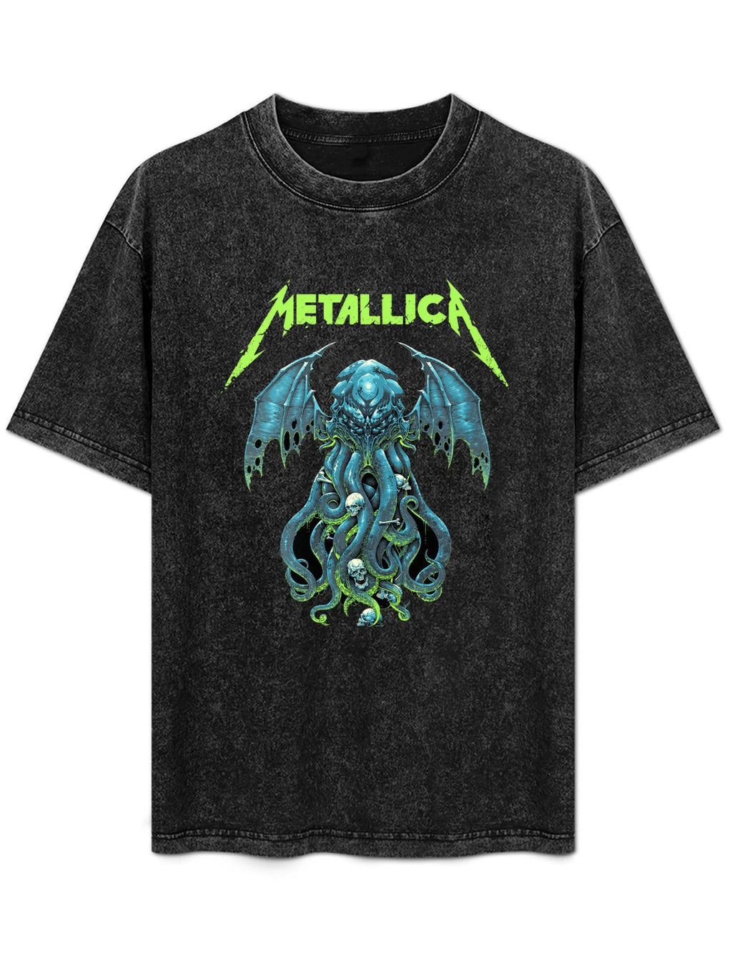 Metallica Winged Sea Monster Graphic T-Shirt