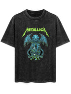Metallica Winged Sea Monster Graphic T-Shirt