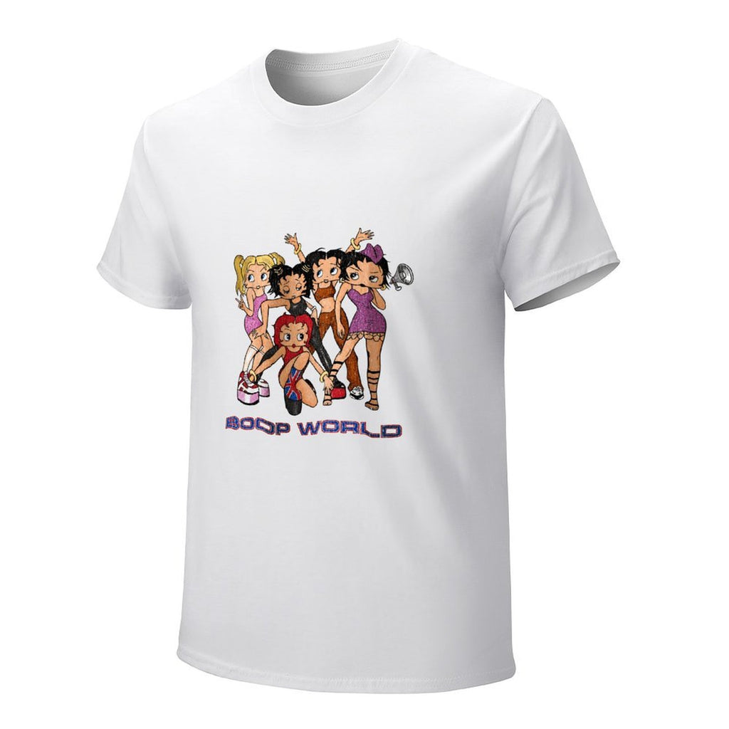 Boop World Cartoon Graphic T-Shirt