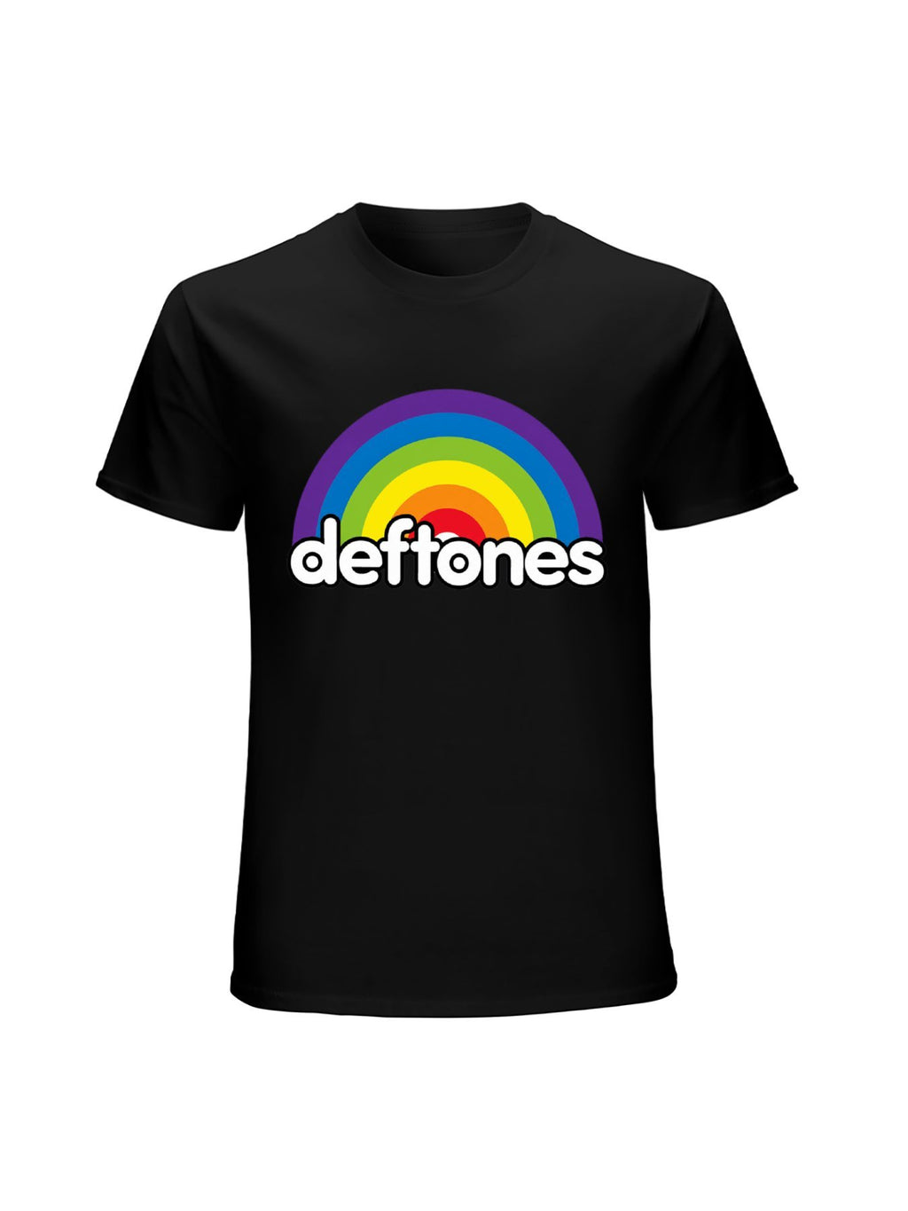 Deftones Rainbow Logo Graphic T-Shirt