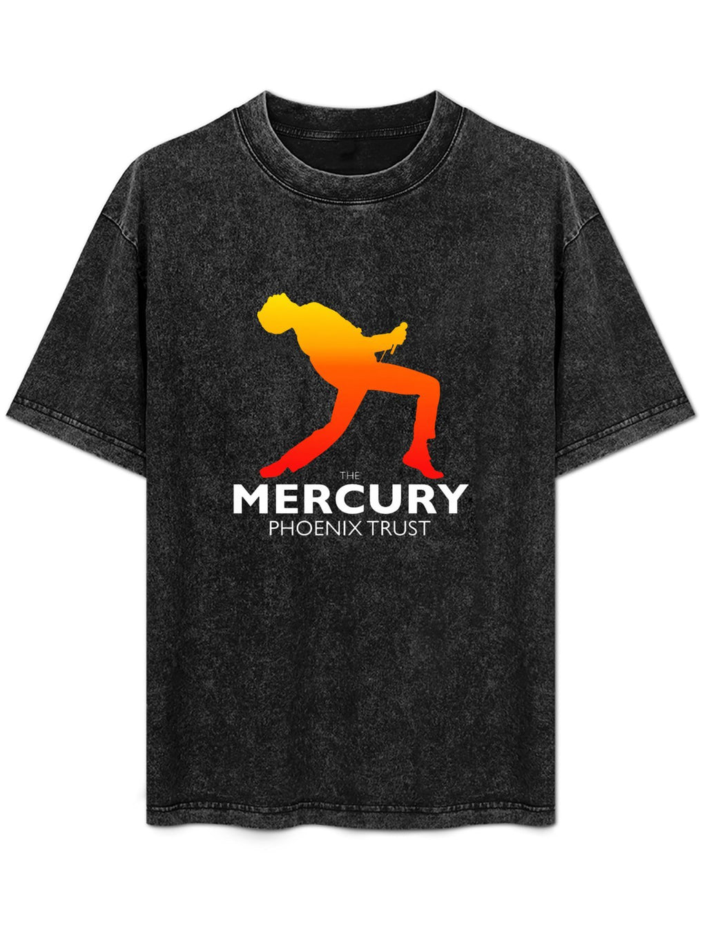 Freddie Mercury Phoenix Trust Gradient Silhouette Graphic T-Shirt