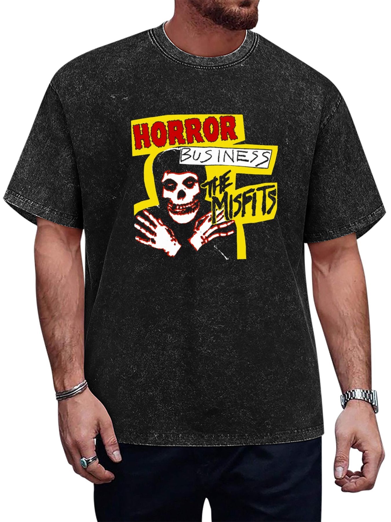 Misfits Horror Business Fiend Skull Graphic T-Shirt