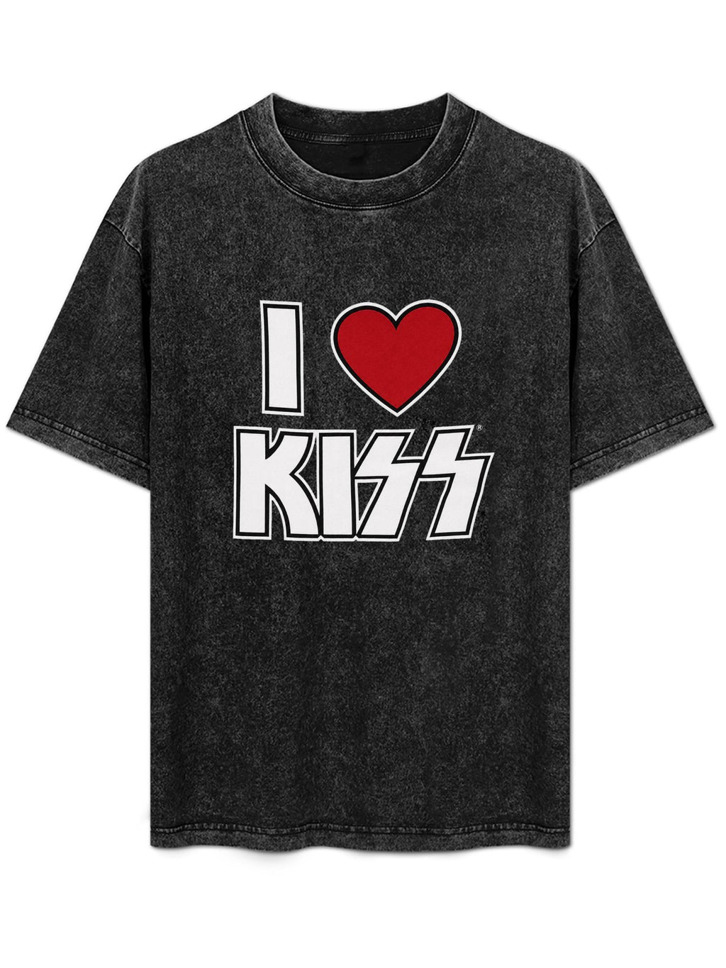 I Love KISS Heart Logo Graphic T-Shirt