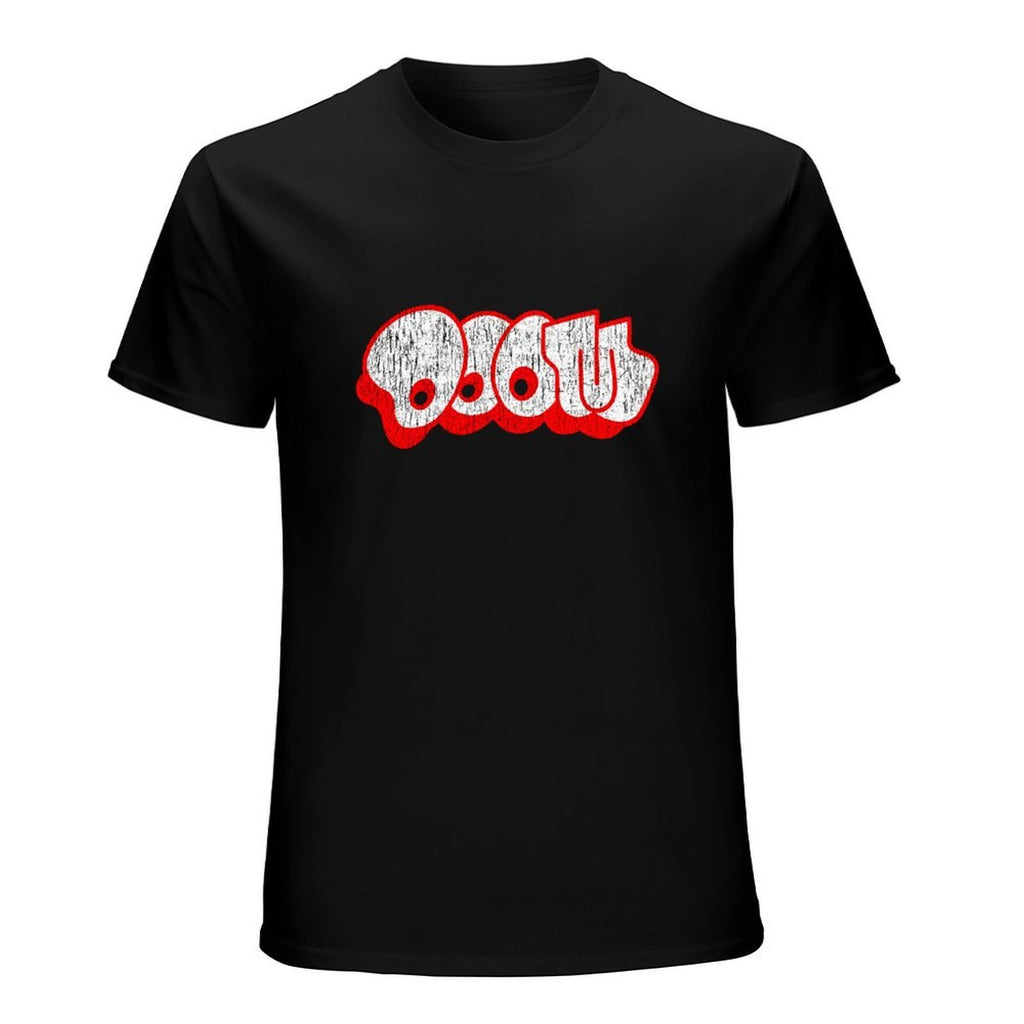 Retro Red & White Logo Graphic T-Shirt