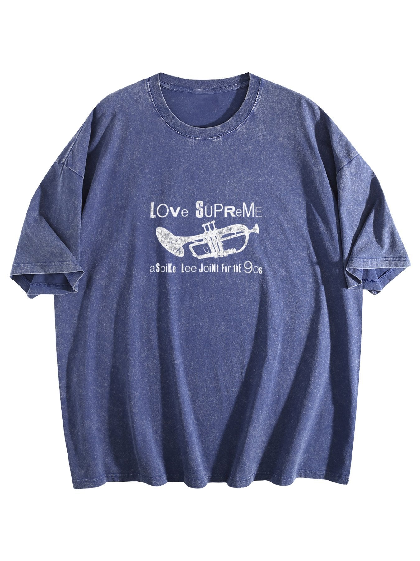 Love Supreme Washed Trumpet Graphic T-Shirt