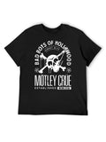 Mötley Crüe Bad Boys Of Hollywood Skull Graphic T-Shirt
