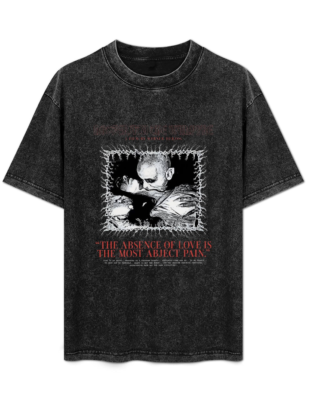 Vintage Washed Nosferatu Vampire Graphic T-Shirt