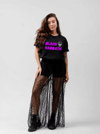 Black Sabbath Purple Skull Logo Graphic T-Shirt
