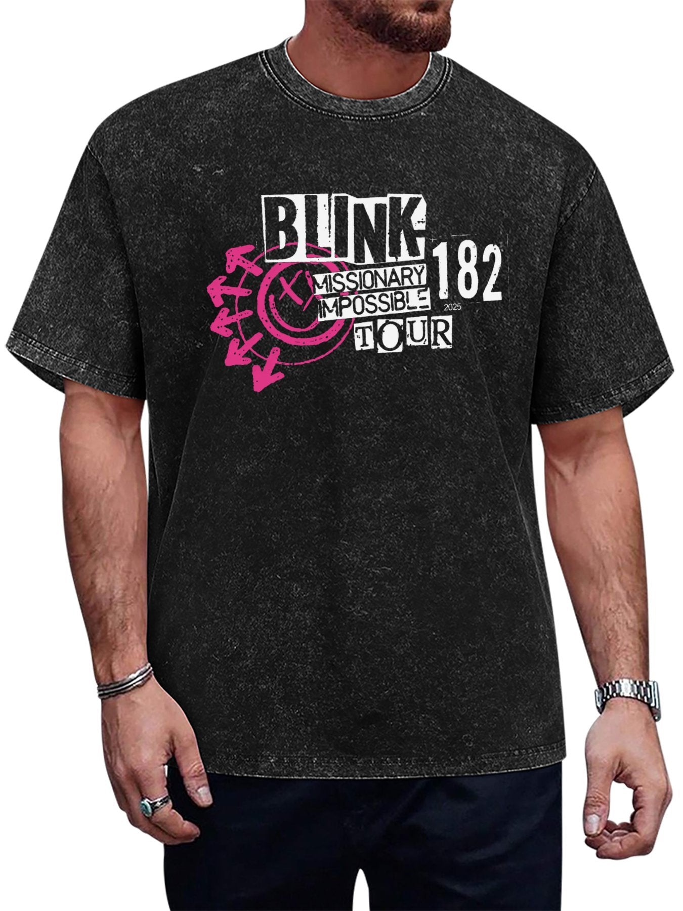 Blink-182 Missionary Impossible Tour 2025 Graphic T-Shirt Main image