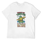 Teenage Mutant Ninja Turtles Pizza Machine Graphic White T-Shirt