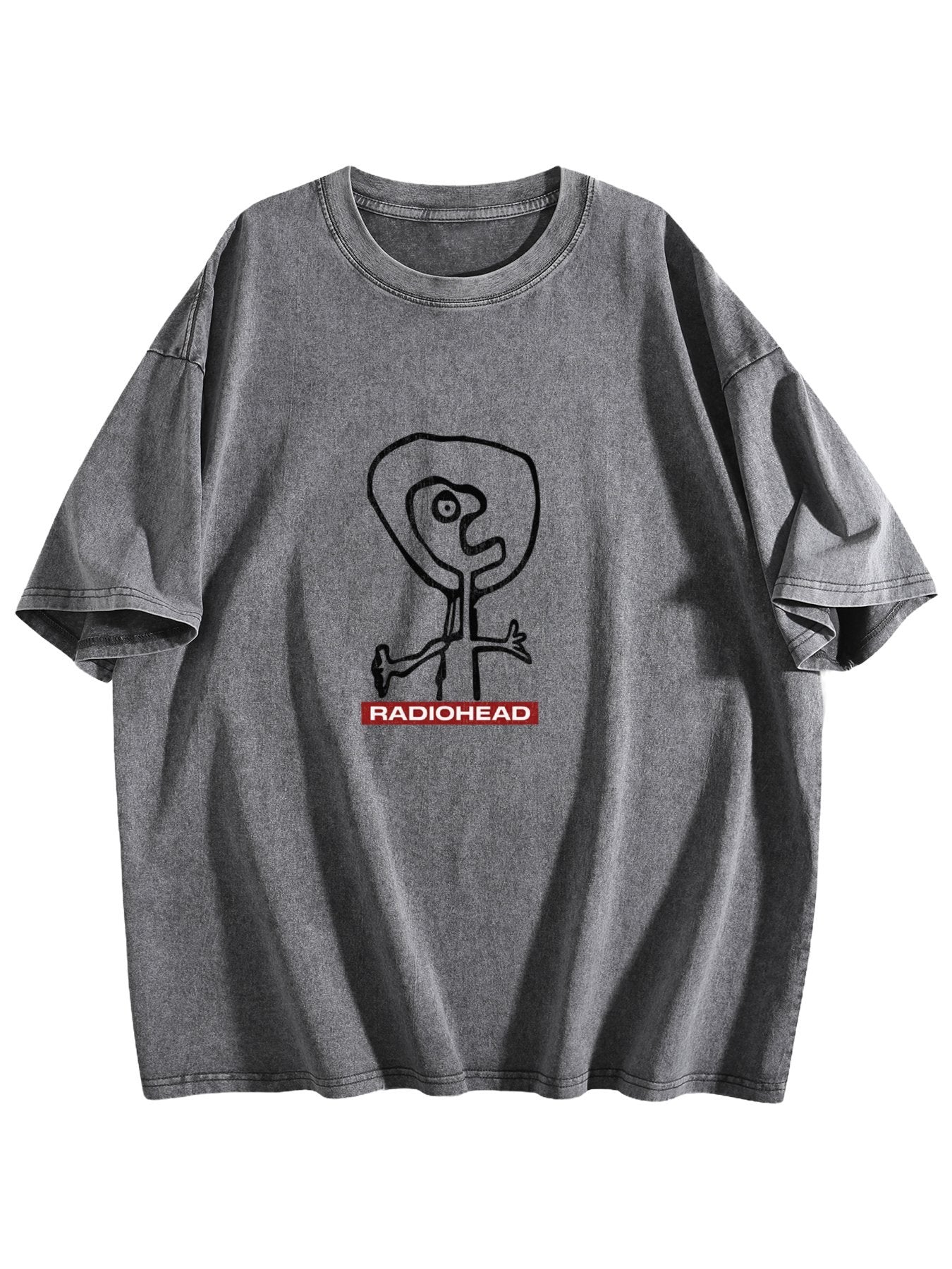 Radiohead Abstract Figure Graphic Washed T-Shirt
