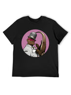 Gorillaz Pink Circle Character Graphic T-Shirt