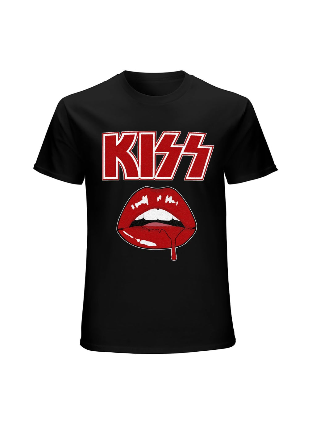 KISS Red Lips Logo Graphic T-Shirt