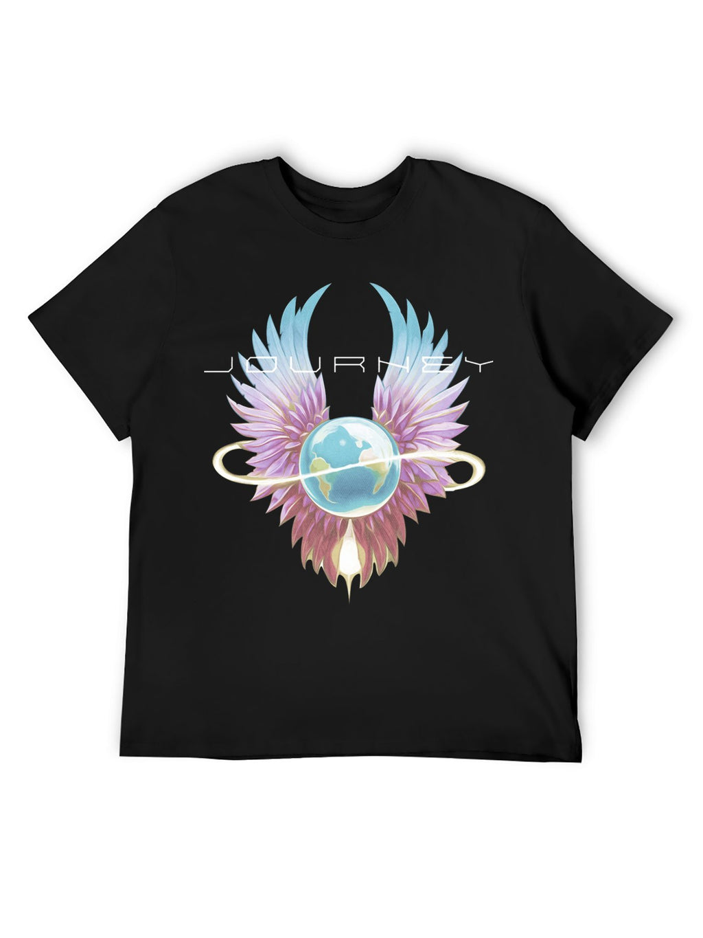 Journey Celestial Wings Globe Dreamscape Graphic T-Shirt