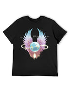Journey Celestial Wings Globe Dreamscape Graphic T-Shirt